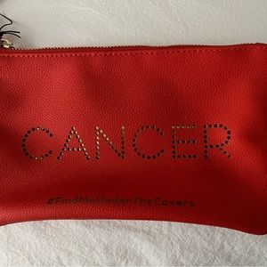 Vegan Leather Zodiac (Cancer) Zippered Pouch